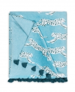 Surf Leaping Leopard Beach Towel